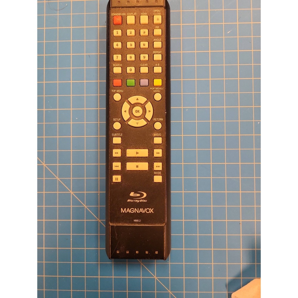 Magnavox NB812 Blu-ray Disc Player Remote Control NB 812 DVD Bluray‎ Player